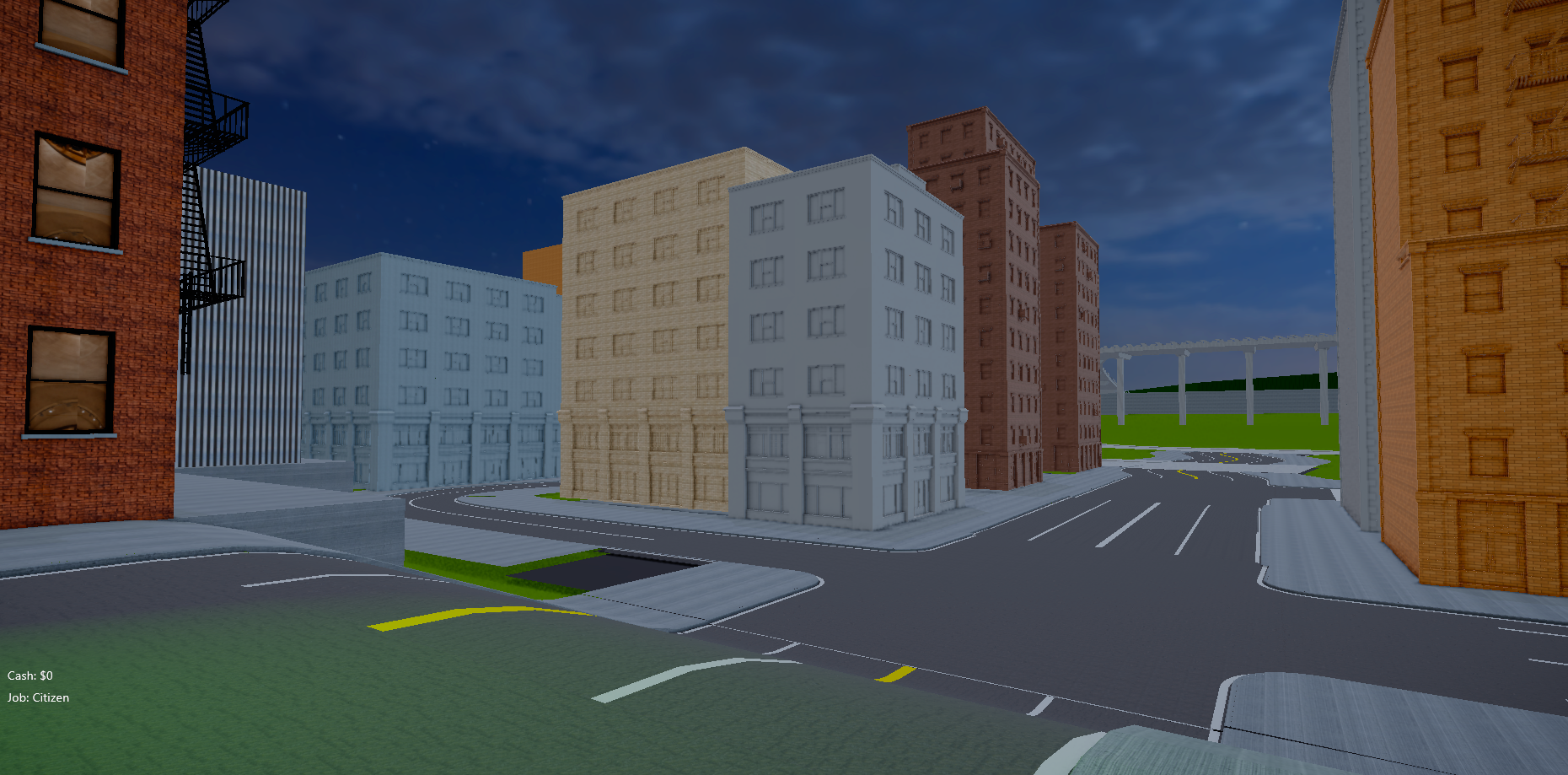 AfterDarkRP district angle showing building massing and road layout in Ghetto 01