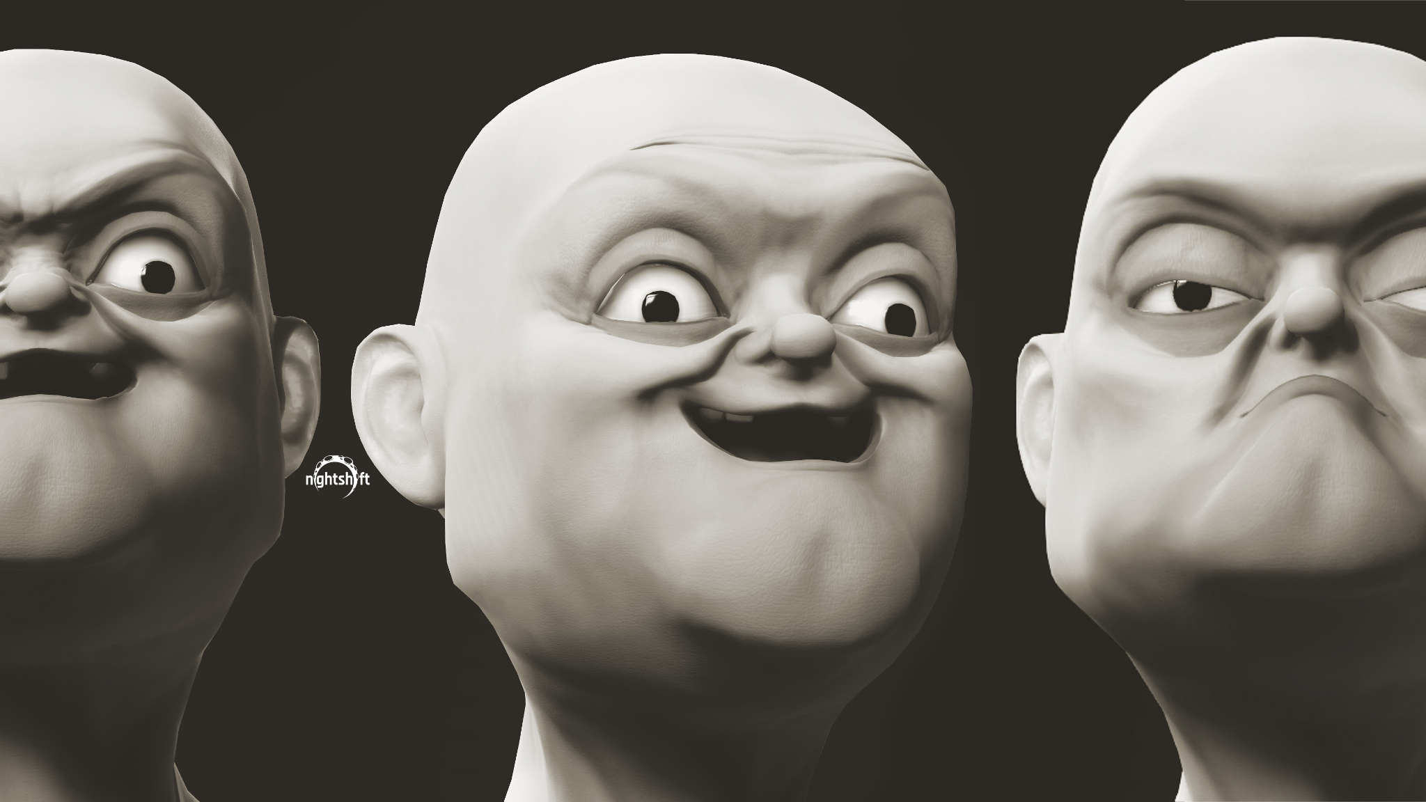 Earlier expression and shape study from the same character line