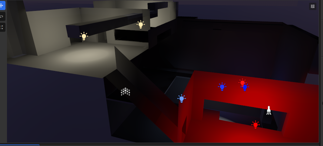 Club POI exterior and back-route lighting test