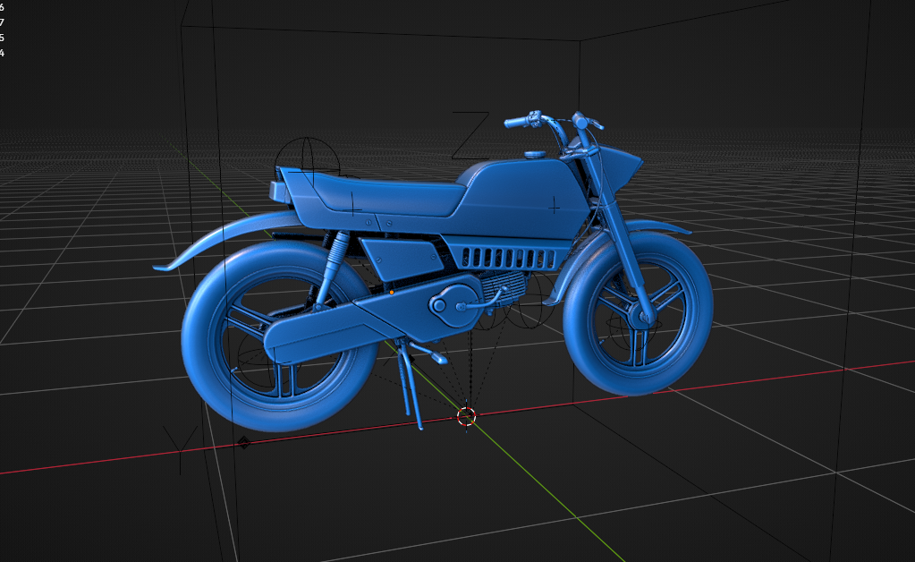 Original Adobe motorcycle model in Blender