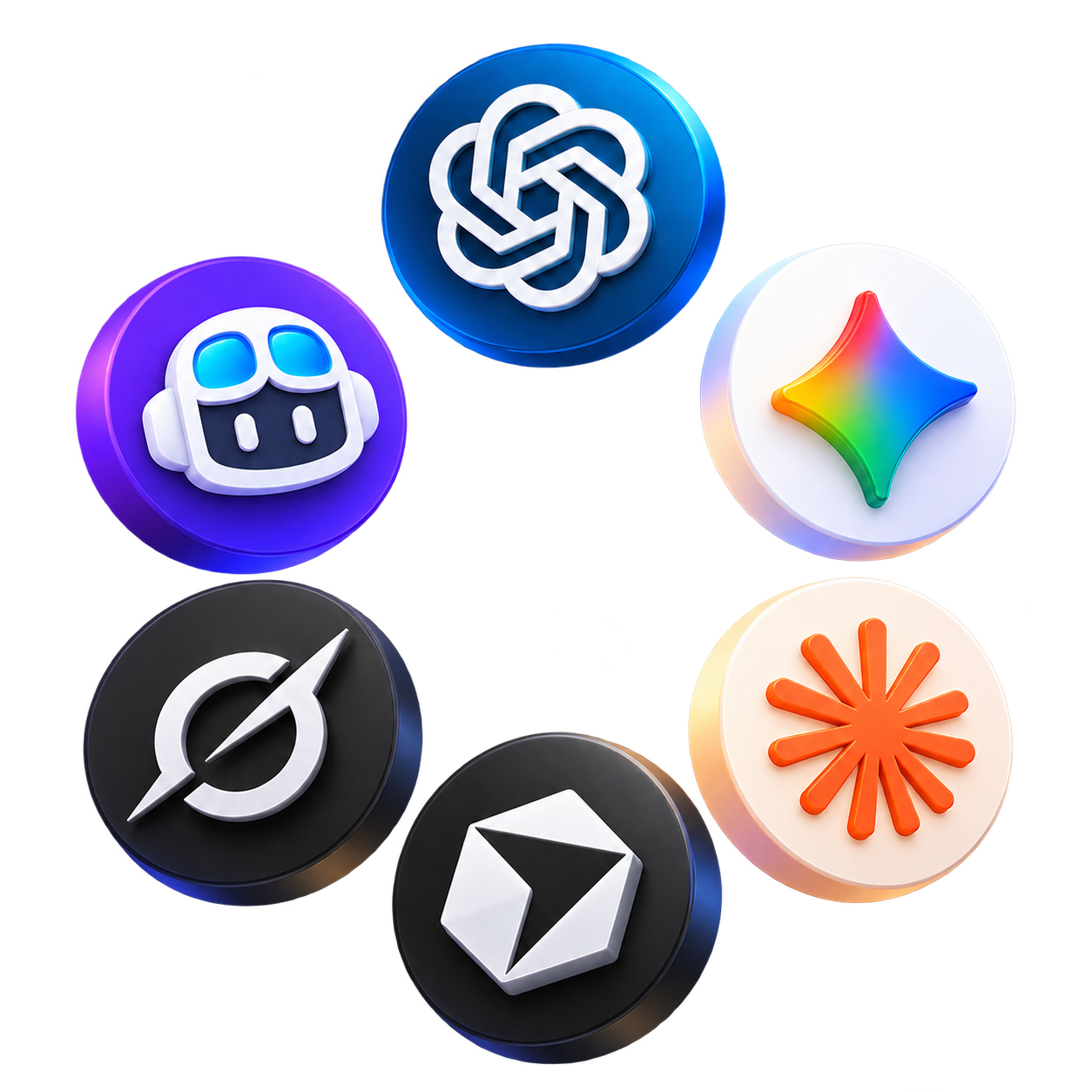A cluster of agent-client badges, including Codex, Copilot, Gemini, Claude, and other compatible tools.